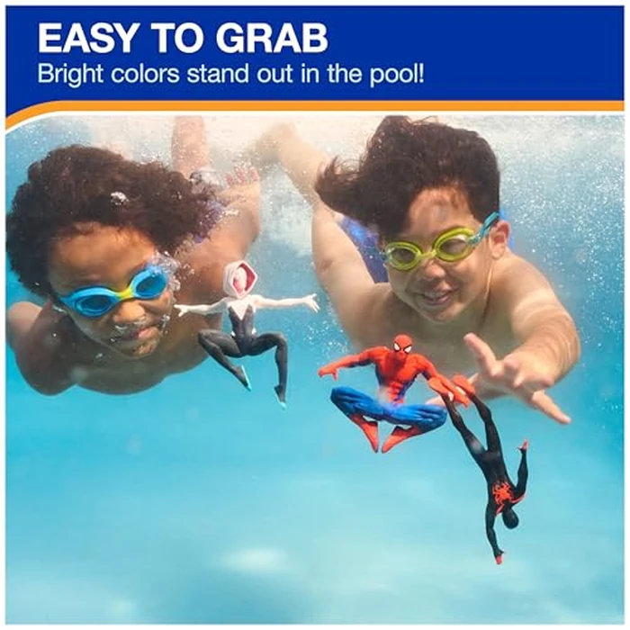 SwimWays Marvel Spider-Man Dive Character 3-Pack, Swimming Pool Accessories & Kids Pool Toy, Spiderman Toys, Weighted Figures, Marvel Pool Party Favors & Games for Kids Ages 5 & Up by SwimWays - Image 4