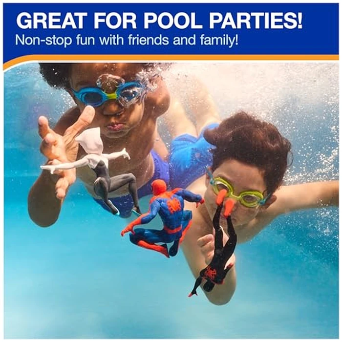 SwimWays Marvel Spider-Man Dive Character 3-Pack, Swimming Pool Accessories & Kids Pool Toy, Spiderman Toys, Weighted Figures, Marvel Pool Party Favors & Games for Kids Ages 5 & Up by SwimWays - Image 6