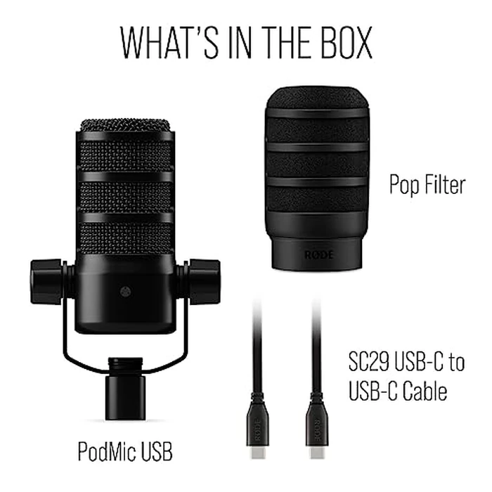 RØDE PodMic USB Versatile Dynamic Broadcast Microphone with XLR and USB Connectivity for Podcasting, Streaming, Gaming, Music-Making and Content Creation by RØDE - Image 9