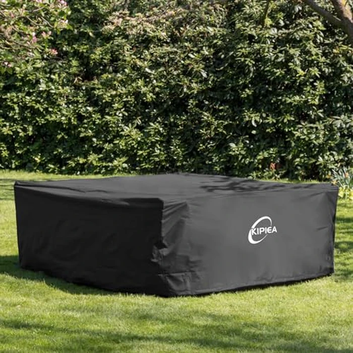 Kipiea Patio Furniture Covers Waterproof Winter, 420D Outdoor Furniture Set Covers, Heavy-Duty Patio Table Covers, No Tears Anti UV No Fading (65" L x 42" W x 28" H) by Kipiea - Image 9