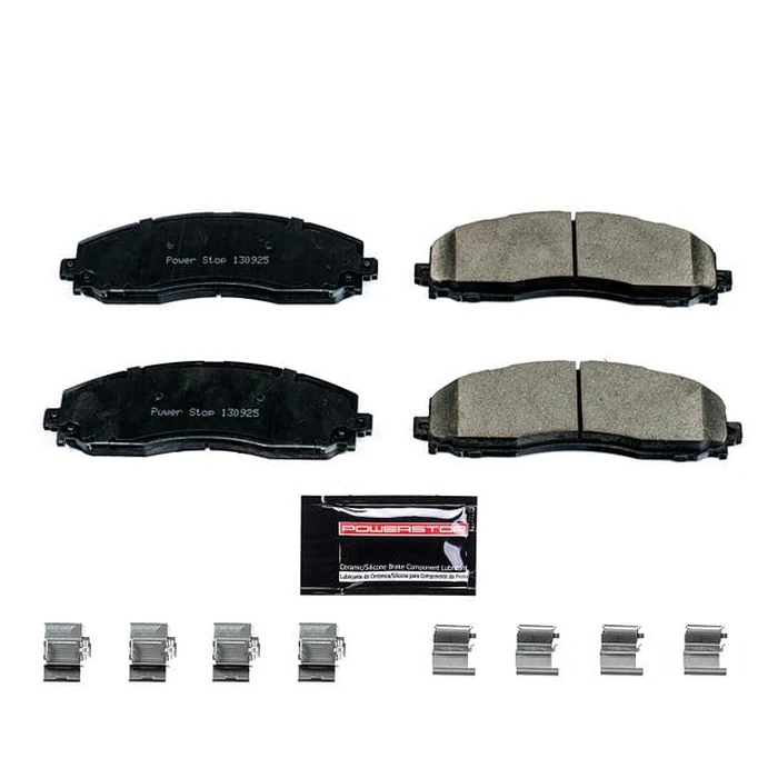Power Stop Z23-1691 Rear Z23 Evolution Sport Carbon Fiber Infused Ceramic Brake Pads with Hardware For 2013 2014 2015 2016 2017 2018 2019 2020 2021 2022 Ford F-250 F-350 | 2013-2016 F-450 SD 8 Lug by Power Stop - Image 2