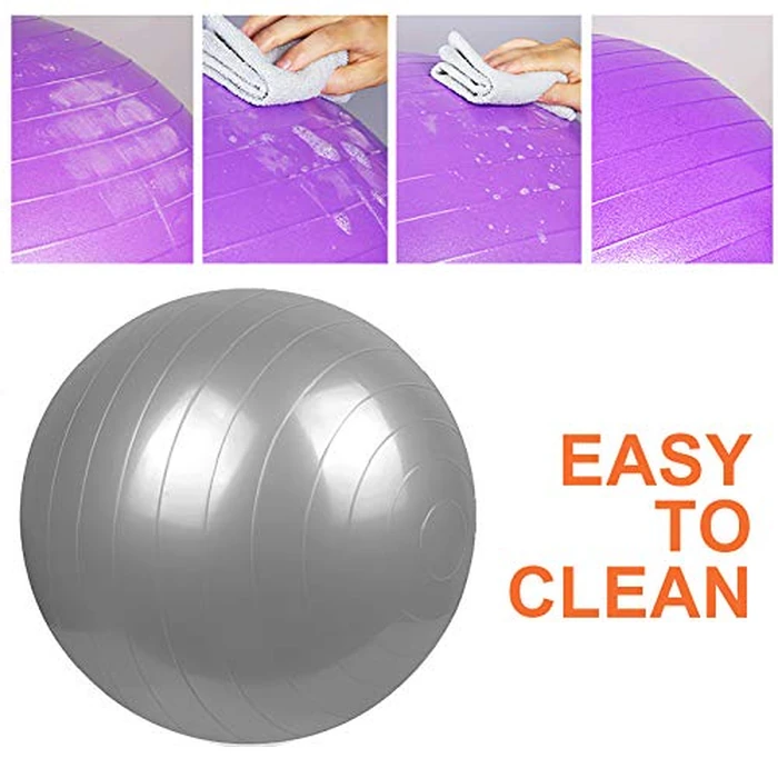 SK Depot(TM) Exercise Ball 48-55cm (M) Grind Arenaceous Extra Thick Yoga Ball Chair Green by SK DEPOT - Image 6