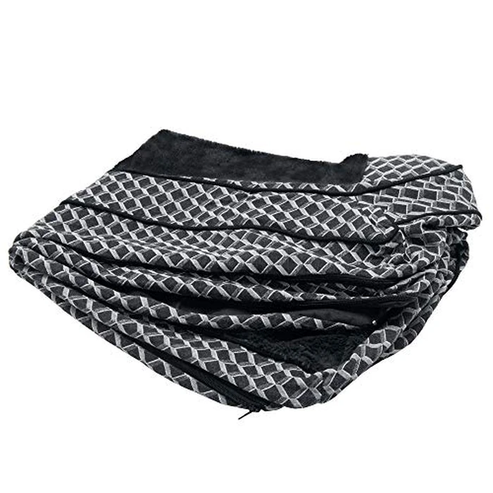 Furhaven Replacement Dog Bed Cover Comfy Couch Plush & Décor Sofa-Style, Machine Washable - Diamond Gray, Jumbo Plus (XX-Large) by Furhaven - Image 1