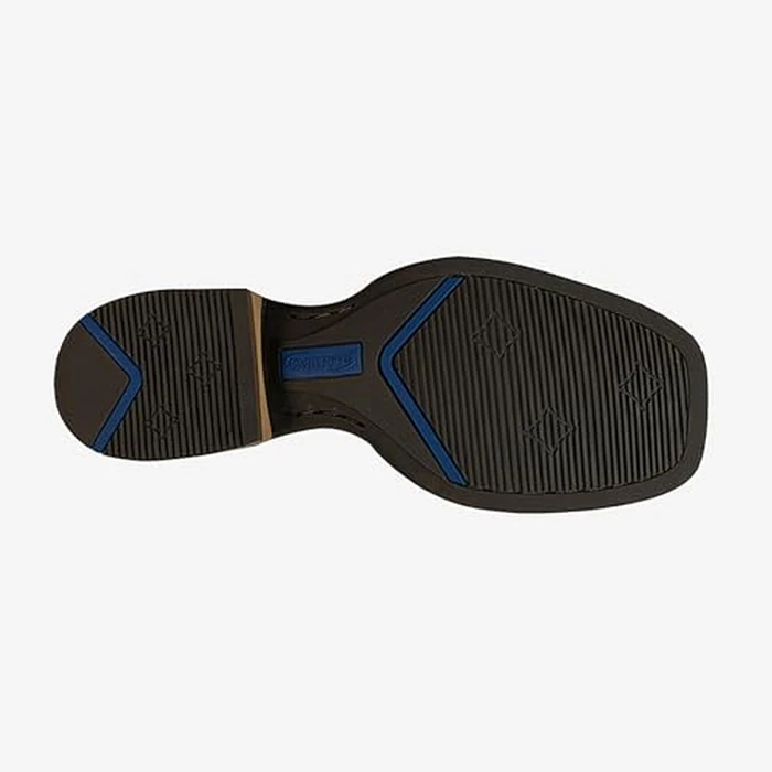 Palitutu Cowboy Boots for Men Classic Square Toe Embroidered Western Boots Comfortable Milk Silk Lining Slip Resistant Pull On Boots for Country Music Festivals Vegan Leather by Palitutu - Image 6