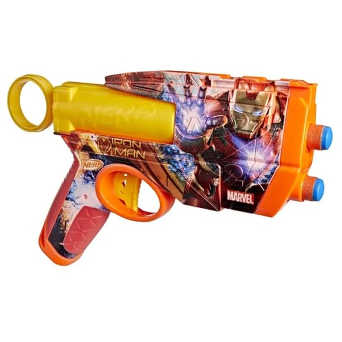 Nerf Marvel Iron Man Dart Blaster | 4 Nerf N1 Foam Darts | Iron Man-Inspired Blaster Skin Designs | Kids Gifts |Outdoor Toys & Games for Ages 8+ (Amazon Exclusive) by Nerf - Image 4