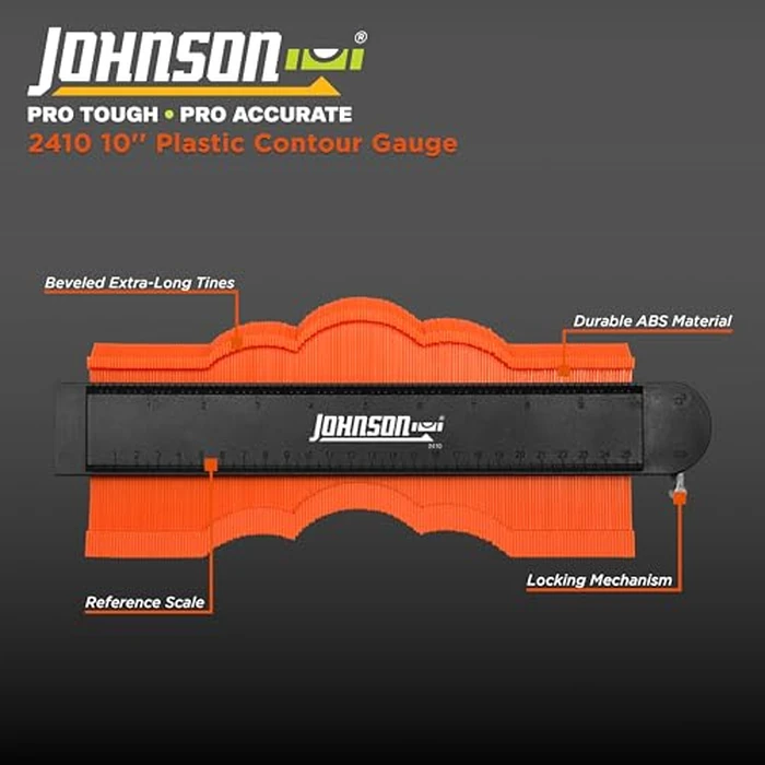 10" Plastic Contour Gauge by Johnson - Image 2