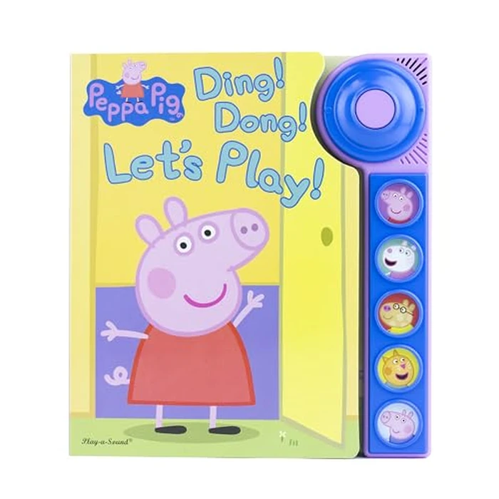 Peppa Pig - Ding! Dong! Let's Play! Doorbell Sound Book - PI Kids (Play-A-Sound) by Phoenix International Publications - Image 1