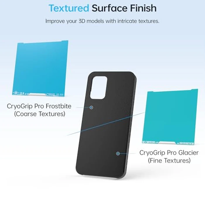 BIQU Cryogrip Pro Frostbite Cold Build Plate for Bambu-Lab H2D, H2S 3D Printers 355x346MM Double Sided Room Temperature Print Upgrade Spring Steel Sheet Removable Surface Platform by BIGTREETECH - Image 9