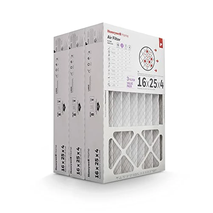 Honeywell Home 16x25x4 MERV 8, AC Furnace Air Filter, 3 PACK (CF408F1625-3PKAM) (Actual Dimensions: 15.63 x 24.75 x 4.38 in.) by Honeywell Home - Image 4