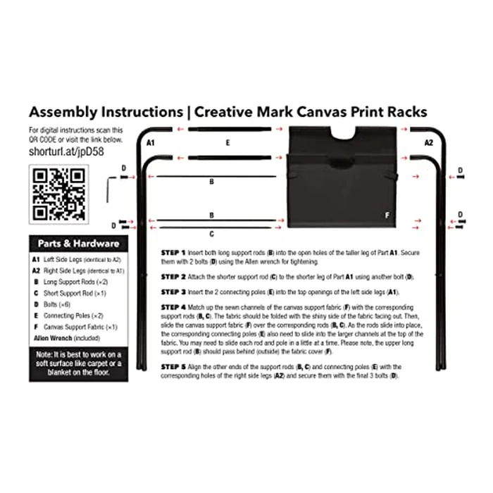 Creative Mark Medium Canvas Art Print Rack - Portable Folding Display for Posters, Artwork, Prints, Canvas, Panels, Artist Galleries, Studios & Storage - 39" h x 21.5" d x 24" by Creative Mark - Image 6