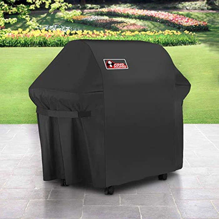 Kingkong Gas Grill Cover | Fits Weber Genesis E & S Series, Char-Broil 4 Burner | Includes Grill Brush, Tongs & Thermometer by Kingkong - Image 3