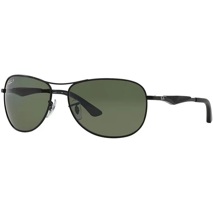 Ray-Ban Men's RB3519 Aviator Sunglasses - Green Polarized/ Matte Black by Ray-Ban - Image 2