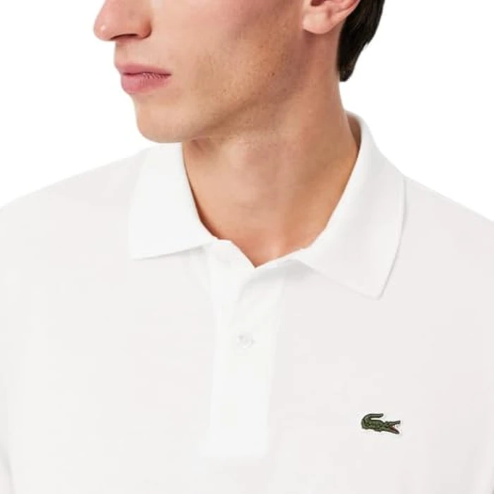 Lacoste Men's Classic Fit L.12.12 Light Piqué Polo Shirt, White, Large by Lacoste - Image 3