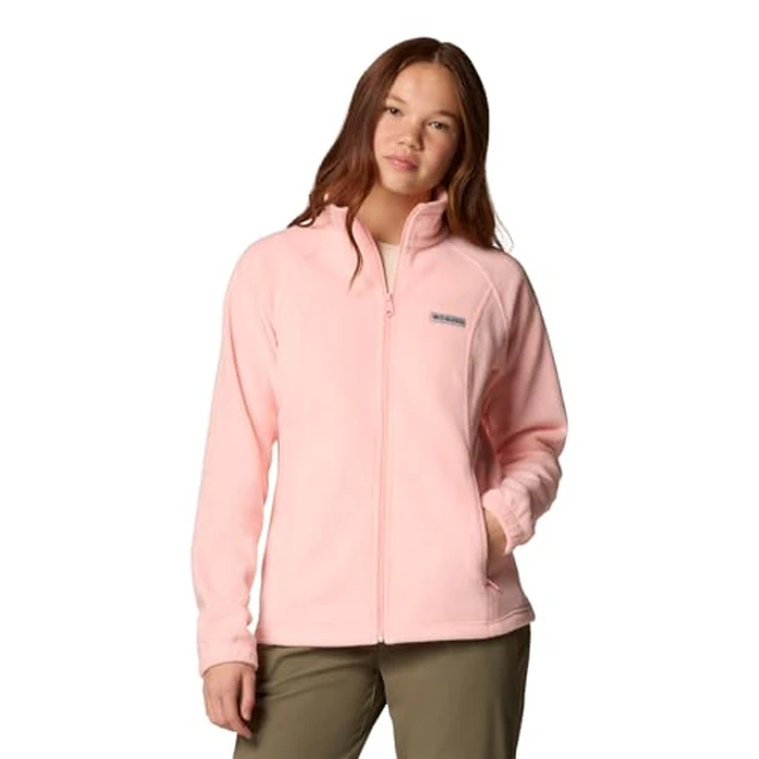 Columbia Womens Benton Springs Full Zip Fleece Jacket, Pink Sand, 3X by Columbia - Used - Like New condition