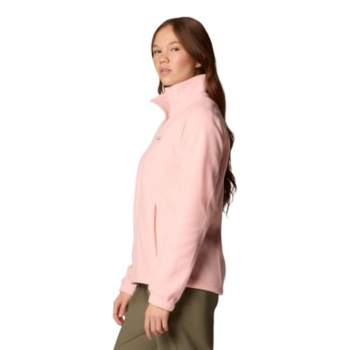 Columbia Womens Benton Springs Full Zip Fleece Jacket, Pink Sand, 3X by Columbia - Image 3