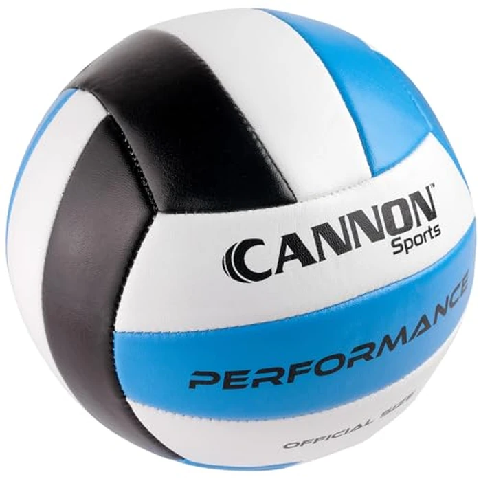 Cannon Sports Official Size Volleyball - Waterproof Soft PU Cover for Indoor Outdoor Volleyball - Perfect for Team Games, Training, Recreational, Beach Play - Pump Included (Black/White/Royal Blue) by Cannon Sports - Image 2