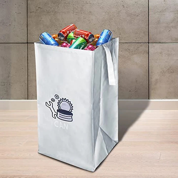 Recycling Bags,Separate Recycling Waste Bin Bags for Kitchen Home,Trash and Recycle Bin Combo,Reusable Waterproof,Kitchen Gifts Mothers Day Gifts for Mom Wife Grandma,42 Gallon,3Pack by Saderoy - Image 6