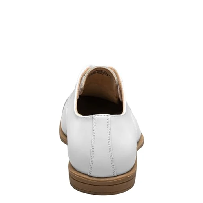 Florsheim Kids Reveal Cap Toe Ox, Jr. (Toddler/Little Kid/Big Kid) - Shoes for Kids - Leather Upper White Smooth Leather 2.5 Little Kid M by Florsheim - Image 6