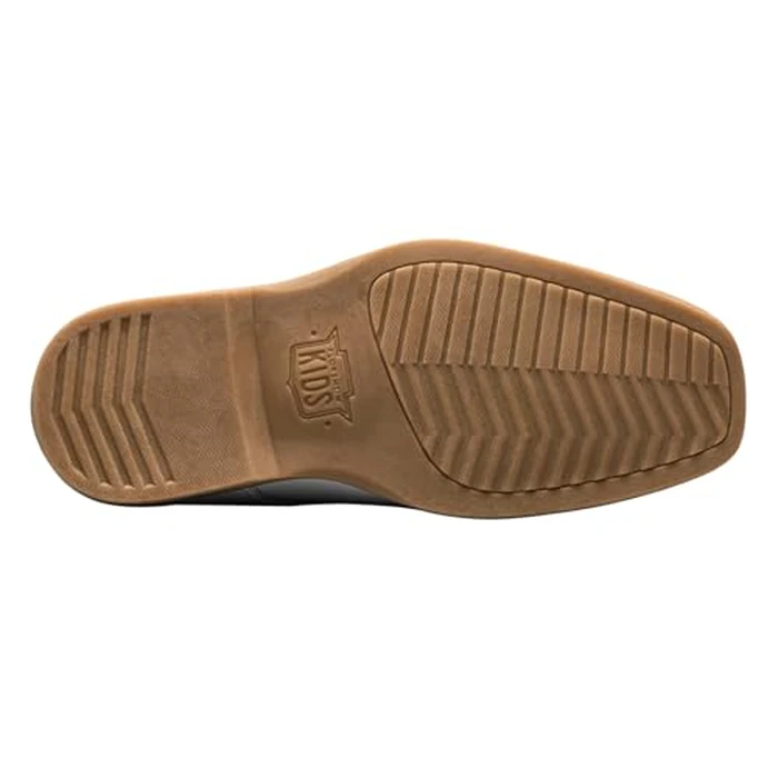 Florsheim Kids Reveal Cap Toe Ox, Jr. (Toddler/Little Kid/Big Kid) - Shoes for Kids - Leather Upper White Smooth Leather 2.5 Little Kid M by Florsheim - Image 8