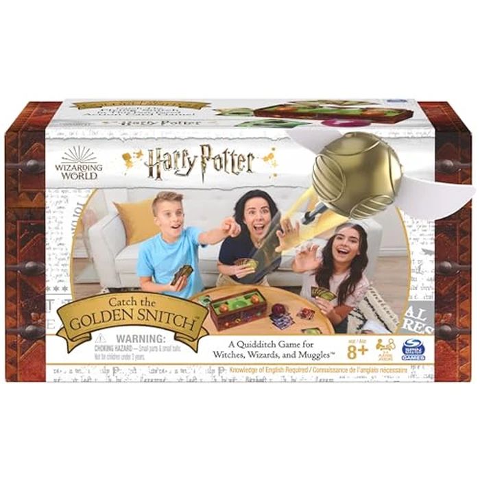 Harry Potter Catch The Golden Snitch, A Quidditch Board Game for Witches, Wizards and Muggles, Family Game Ages 8 & up by Spin Master Games - Image 1