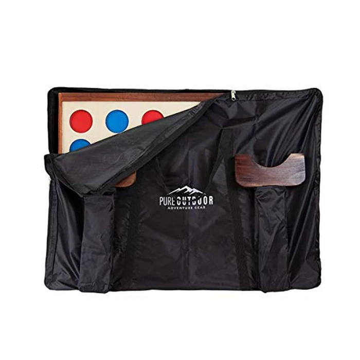 Monoprice Giant Four-in-a-Row - for Tailgating, Bbqs, Camping, Outdoor Events, and Much More - Pure Outdoor Collection, Wood, 34 x 26 x 4.25 inches by Monoprice - Image 3