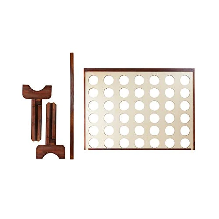 Monoprice Giant Four-in-a-Row - for Tailgating, Bbqs, Camping, Outdoor Events, and Much More - Pure Outdoor Collection, Wood, 34 x 26 x 4.25 inches by Monoprice - Image 5