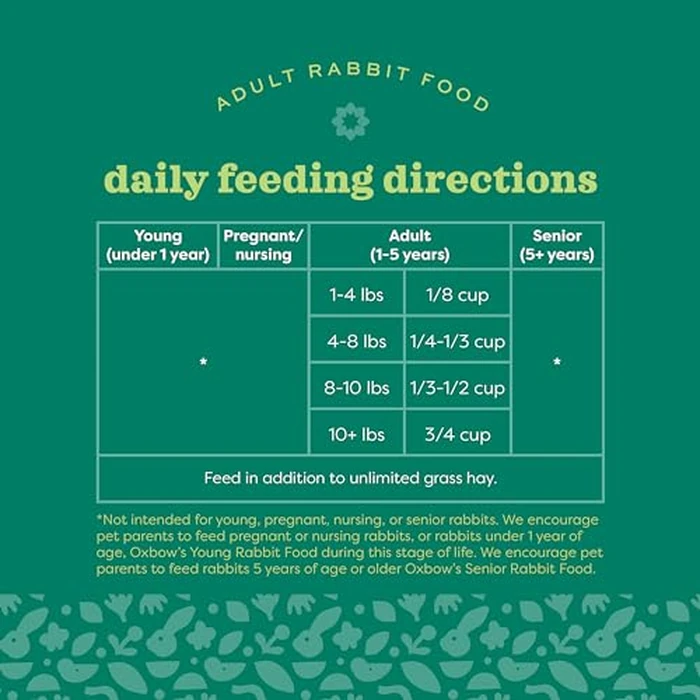 Oxbow Essentials Rabbit Food, Adult, Made with Oxbow Timothy Hay for Rabbit, Pet Pellets with Vitamins & Minerals, Small Animal Pet Products, Bunny Food, Made in USA, High Fiber, 10 lb. Bag by Oxbow - Image 5