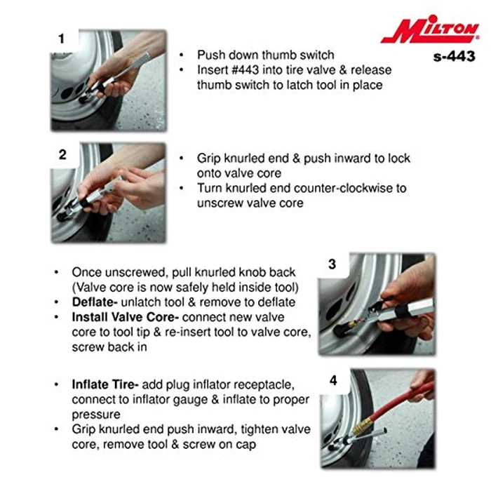 Milton S-443 Valve Extractor Tool by Milton - Image 3