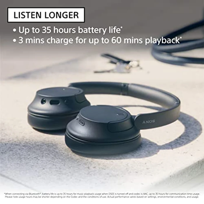 Sony WH-CH720N Noise Cancelling Wireless Headphones Bluetooth Over The Ear Headset with Microphone and Alexa Voice Control, Black by Sony - Image 4