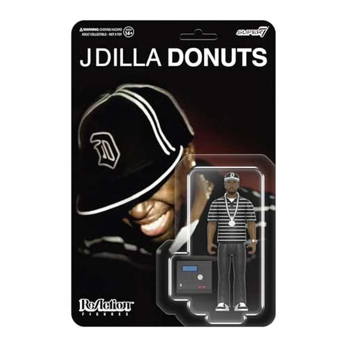 Super7 J Dilla Donuts Album Cover - 3.75" J Dilla Action Figure with Accessories Hip Hop Collectibles and Retro Toys by Super7 - Image 1