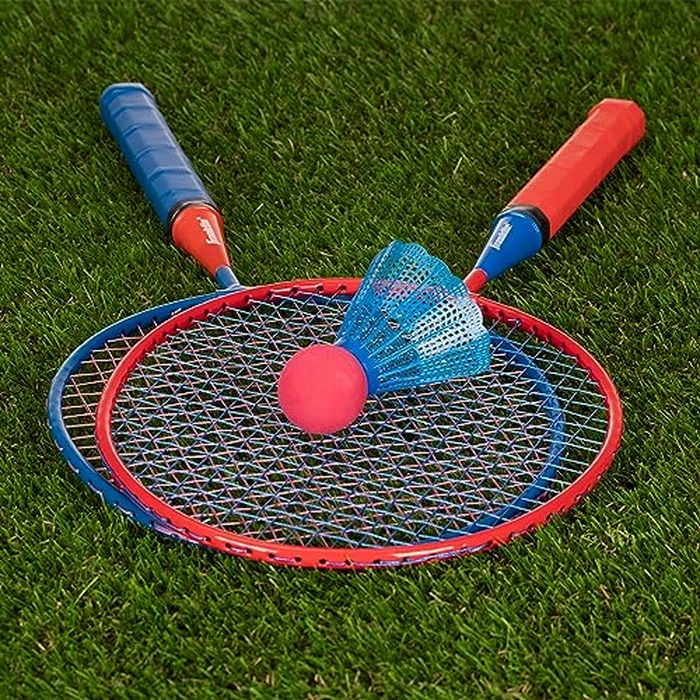 Franklin Sports Kids Jumbo Badminton Racket Set - Smashminton Kids Oversize Badminton Rackets - 2 Player Backyard + Beach Youth Set with Birdies Included by Franklin Sports - Image 8
