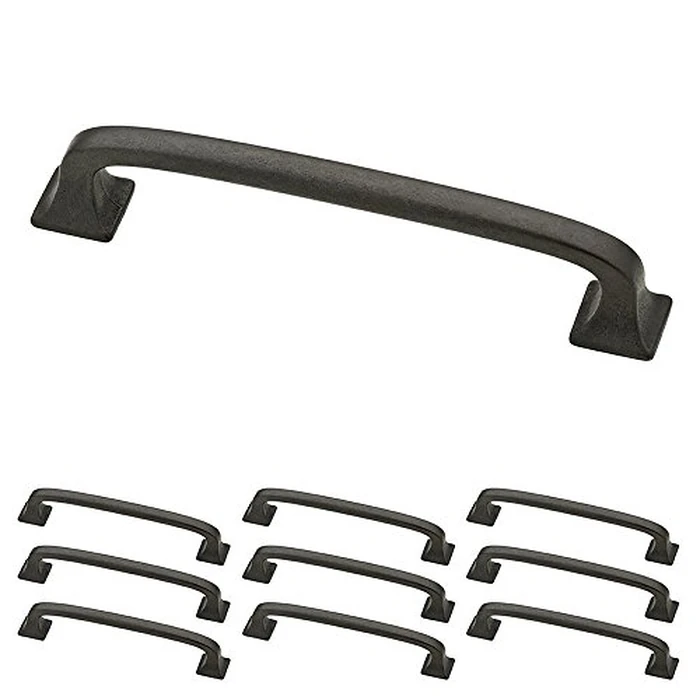 Franklin Brass P29613K-SI-B Soft Iron 4-Inch Lombard Kitchen or Furniture Cabinet Hardware Drawer Handle Pull, 10 Pack by Franklin Brass - Image 1
