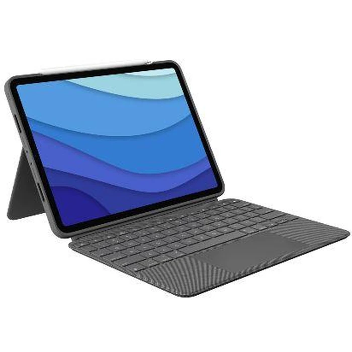 Logitech Combo Touch for iPad Pro 12.9" - Oxford Gray by Logitech - Refurbished - Excellent condition - US$150.99