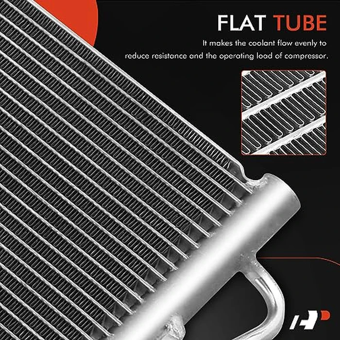 A-Premium Air Conditioning A/C Condenser Compatible with Hyundai Sonata 2011-2014, Azera 2012-2014 & Kia Optima 2011-2015, Cadenza 2014-2016, 2.4L 3.3L, Petrol by A-Premium - Image 3