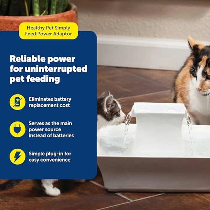 PetSafe Healthy Pet Simply Feed Power Adaptor - Durable OEM Food Dispenser Adaptor - Travel-Friendly Spare Charger with Versatile Voltage Compatibility - Additional Power Source Minimizes Downtime by PetSafe - Image 2