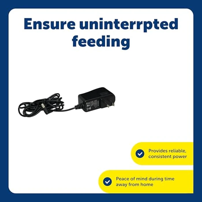 PetSafe Healthy Pet Simply Feed Power Adaptor - Durable OEM Food Dispenser Adaptor - Travel-Friendly Spare Charger with Versatile Voltage Compatibility - Additional Power Source Minimizes Downtime by PetSafe - Image 3