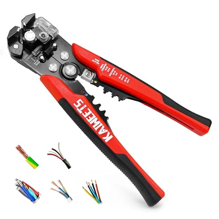 KAIWEETS Self Adjusting Wire Stripper - 3 in 1 Heavy Duty Automatic Wire Stripping Tool | 10-24 AWG Wire Cutter for Electrical Cable Cutting, Crimping Tool by KAIWEETS - Used - Very Good condition - US$14.87