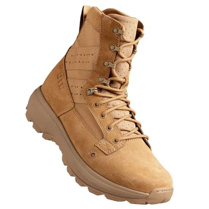 OTB Boots M-Flex 8 Tactical Boots for Men and Women - Lightweight, Durable Military & Combat Boots with Slip-Resistant Sole and Waterproof Leather, Coyote (Coyote, US Footwear Size System, Adult, Men, Numeric, Medium, 11) by OTB Boots - Image 1