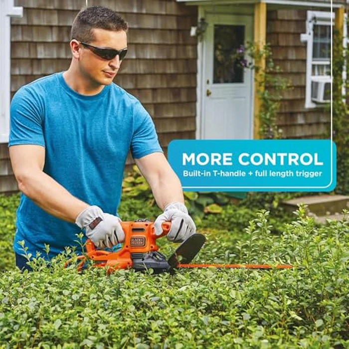 BLACK+DECKER Electric Hedge Trimmer, 16-Inch 3.0 Amp Compact Corded Power Hedge Trimmer (BEHT100) by BLACK+DECKER - Image 3
