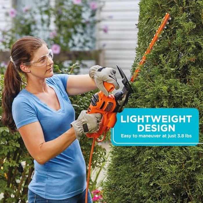 BLACK+DECKER Electric Hedge Trimmer, 16-Inch 3.0 Amp Compact Corded Power Hedge Trimmer (BEHT100) by BLACK+DECKER - Image 4