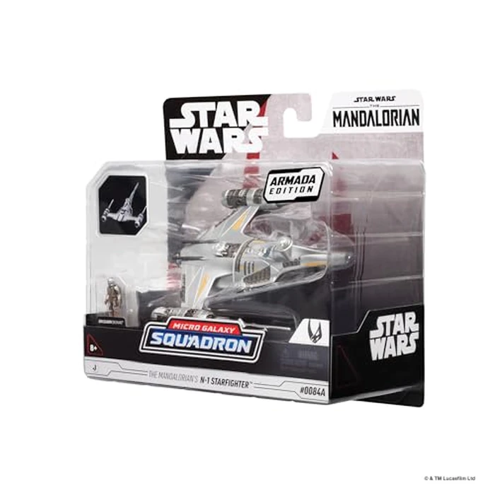 Star Wars(TM) Micro Galaxy Squadron The Mandalorian's N-1 Starfighter (Armada Edition) - 5-inch Vehicle with 1-Inch Micro Figure Accessory by Jazwares - Image 3