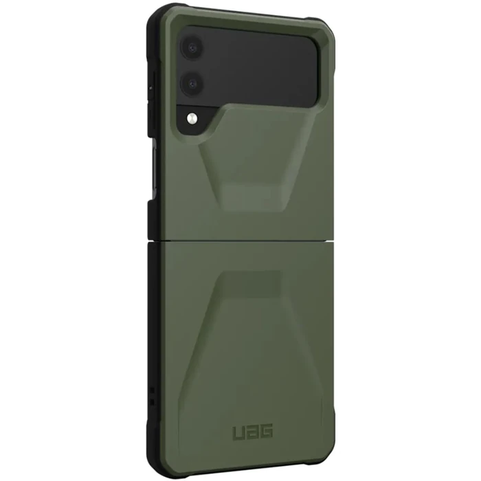 Urban Armor Gear Civilian Series Phone Case for Samsung Galaxy Z Flip4 5G - Olive by Urban Armor Gear - Image 3