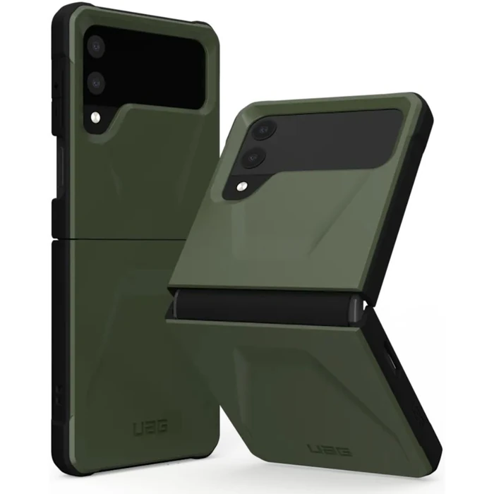 Urban Armor Gear Civilian Series Phone Case for Samsung Galaxy Z Flip4 5G - Olive by Urban Armor Gear - Image 6