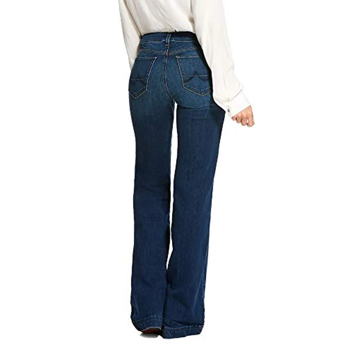 ARIAT Women's Trouser Mid Rise Stretch Kelsea Wide Leg Jean Joanna Size 27 S by ARIAT - Image 2