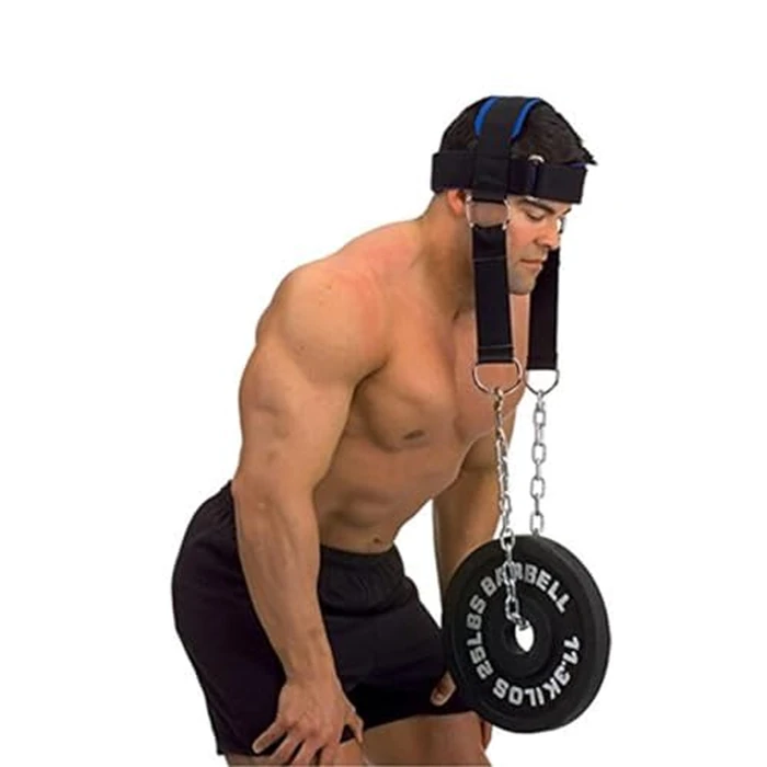 Fitness Neck Harness for Weight Training, Long Steel Chain and D-Rings, Neck Workout Equipment to Improve Muscle Strength by Mamibebe - Used - Very Good condition - CA$15.98