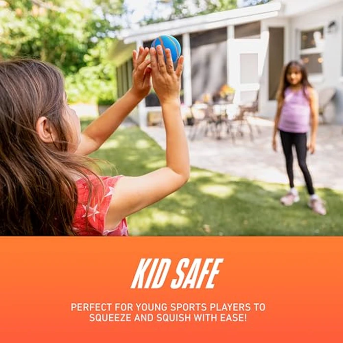 Nerf Mini Stress Foam Sport Ball Set - Kids Mini Sports Set - Includes Foam Micro Football, Soccer Ball + Basketball Soft Stress Relief Toy for Kids - Multicolor by Nerf - Image 5
