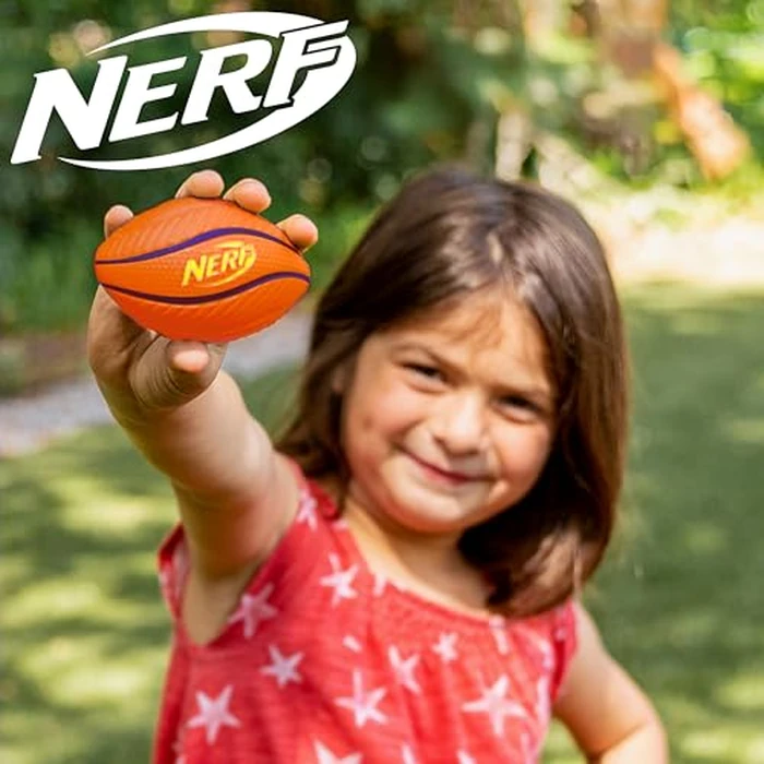 Nerf Mini Stress Foam Sport Ball Set - Kids Mini Sports Set - Includes Foam Micro Football, Soccer Ball + Basketball Soft Stress Relief Toy for Kids - Multicolor by Nerf - Image 6