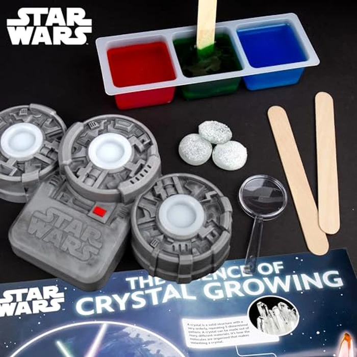 STAR WARS Glowing Crystals, Crystal Growing Kit with Light Up Display Stand, Grow 3 Colorful Crystals, Gift for 8 Year Old Boy, Merch, Toys for Boys Age 8-12 by STAR WARS - Image 2