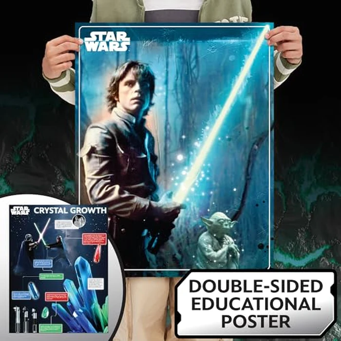 STAR WARS Glowing Crystals, Crystal Growing Kit with Light Up Display Stand, Grow 3 Colorful Crystals, Gift for 8 Year Old Boy, Merch, Toys for Boys Age 8-12 by STAR WARS - Image 6