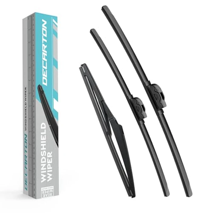 Wiper Blades Replacement for Toyota RAV4 2006-2012 Windshield Wipers-3 Pieces of Car Front and Rear Window Wiper Blade (24+17+12) by DECARTON - Used - Very Good condition